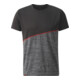 HOLEX Functioneel shirt, donkergrijs / zwart / rood, Uniseks-maat: M-1