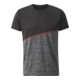 HOLEX Functioneel shirt, donkergrijs / zwart / rood, Uniseks-maat: S-1