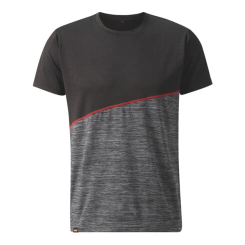 Holex Funktionsshirt, dunkelgrau / schwarz / rot, Unisex-Größe: XS