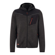 HOLEX Giacca funzionale, grigio scuro/nero /rosso, Tg. Unisex: XL