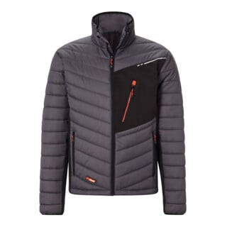HOLEX Giacca ibrida, grigio scuro/nero /rosso, Tg. Unisex: L