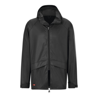 HOLEX Giacca impermeabile, nero, Tg. Unisex: L