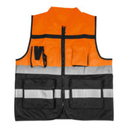 HOLEX Gilet alta visibilità, arancione/nero