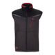 HOLEX Gilet in softshell, grigio scuro/nero /rosso, Tg. Unisex: 2XL-1