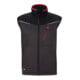 HOLEX Gilet in softshell, grigio scuro/nero /rosso, Tg. Unisex: L-1
