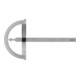 HOLEX Goniometro ad arco semplice, ØGoniometro x Lati L=120 x 150mm-1