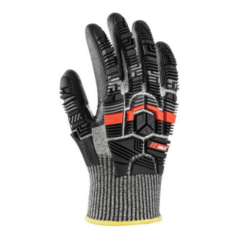 HOLEX Guanti Cut, nero/grigio, classe protezione da taglio E, Tg.9, per impieghi gravosi