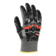 HOLEX handschoen paar Cut, zwart/grijs, snijbeschermingsklasse E, maat 9, Impact-1