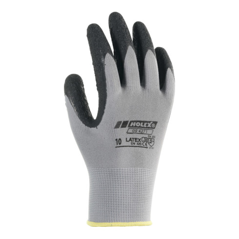 HOLEX Handschuh-Paar 9 schwarz / grau Latex
