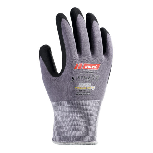 HOLEX Handschuh-Paar, schwarz/grau, Größe 6, Präzision