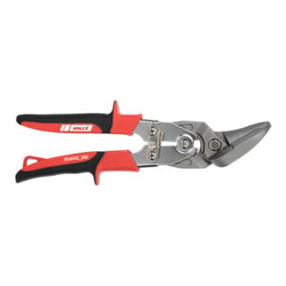 Holex Ideal-Blechschere mit 2-Komponenten-Griff, rechts, ganze Länge: 260 mm