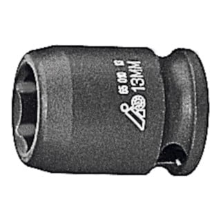 HOLEX IMPACT-dopsleutel bit 6-kant, 3/8 inch, Sleutelwijdte: 10 mm