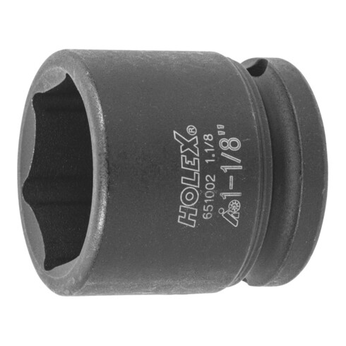 HOLEX IMPACT dopsleutelbit 6-kant, 1/2 inch inch-uitvoering, Sleutelwijdte: 1.1/8inch