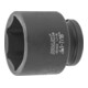 HOLEX IMPACT dopsleutelbit 6-kant, 1/2 inch inch-uitvoering, Sleutelwijdte: 1.7/16inch-1