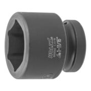 HOLEX IMPACT dopsleutelbit 6-kant, 1 inch inch-uitvoering, Sleutelwijdte: 1.11/16inch