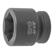 HOLEX IMPACT dopsleutelbit 6-kant, 1 inch inch-uitvoering, Sleutelwijdte: 1.9/16inch