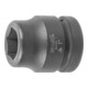 HOLEX IMPACT dopsleutelbit 6-kant, 1 inch inch-uitvoering, Sleutelwijdte: 1inch-1