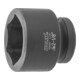 HOLEX IMPACT dopsleutelbit 6-kant, 1 inch inch-uitvoering, Sleutelwijdte: 2.1/8inch-1