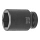 HOLEX IMPACT dopsleutelbit 6-kant, 1 inch, lang inch-uitvoering, Sleutelwijdte: 1.11/16inch-1