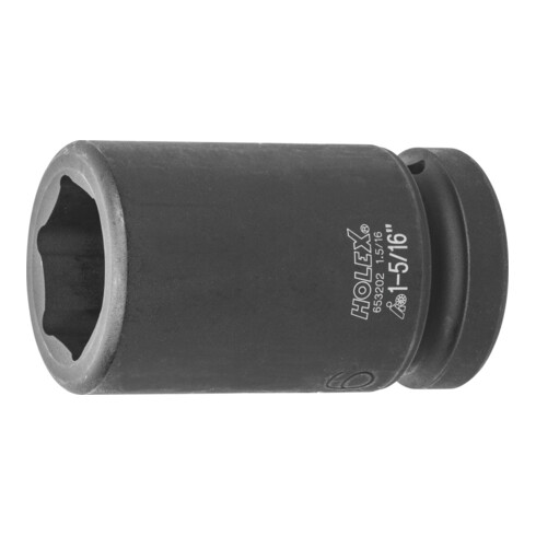 HOLEX IMPACT dopsleutelbit 6-kant, 1 inch, lang inch-uitvoering, Sleutelwijdte: 1.5/16inch