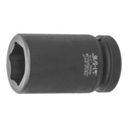HOLEX IMPACT dopsleutelbit 6-kant, 1 inch, lang inch-uitvoering, Sleutelwijdte: 1.5/16inch