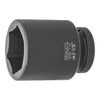 HOLEX IMPACT dopsleutelbit 6-kant, 1 inch, lang inch-uitvoering, Sleutelwijdte: 2.1/16inch