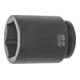 HOLEX IMPACT dopsleutelbit 6-kant, 1 inch, lang inch-uitvoering, Sleutelwijdte: 2.15/16inch-1