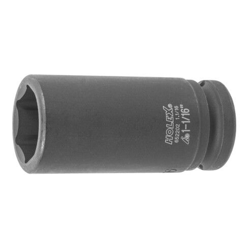 HOLEX IMPACT dopsleutelbit 6-kant, 3/4 inch, lang inch-uitvoering, Sleutelwijdte: 1.1/16inch