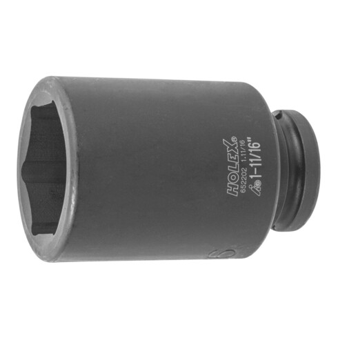 HOLEX IMPACT dopsleutelbit 6-kant, 3/4 inch, lang inch-uitvoering, Sleutelwijdte: 1.11/16inch