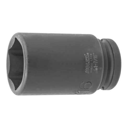 HOLEX IMPACT dopsleutelbit 6-kant, 3/4 inch, lang inch-uitvoering, Sleutelwijdte: 1.7/16inch