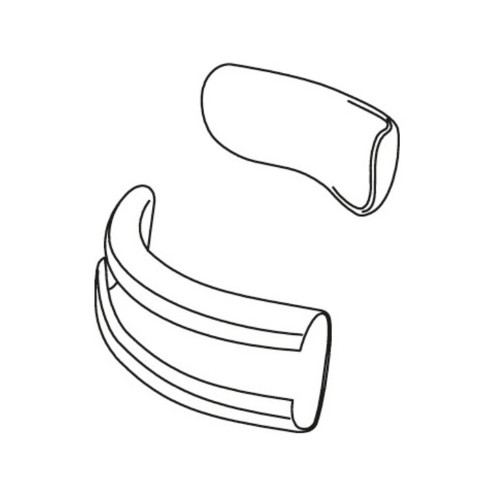 HOLEX Jeu de 2 bandeaux antitranspiration avant et arrière, Type : BAND