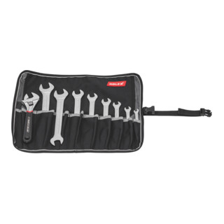 HOLEX Jeu de 9 outils de fixation dans une pochette à outils enroulable, Nombre de pièces : 9