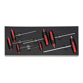 Holex Jeu de clés 6 pans avec poignée transversale, Nombre d'outils: 7