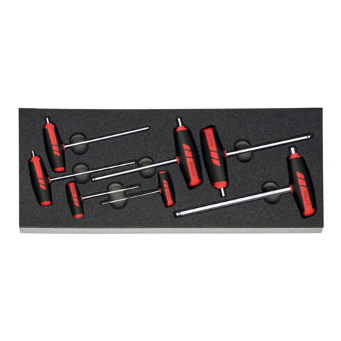 Holex Jeu de clés 6 pans avec poignée transversale, Nombre d'outils: 7