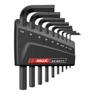HOLEX Jeu de clés mâles coudées 6 pans phosphaté 9