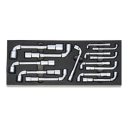 Jeu de clés à pipe Holex Nombre d'outils: 14-1