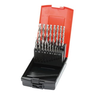 HOLEX Jeu de forets hélicoïdaux HSS-E 114405 en coffret 1-10