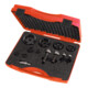 HOLEX Jeu de poinçons fendus «UNF» ⌀ 16,2 − 63,5 mm dans coffret en plastique 1-1