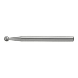 HOLEX Kleinfrässtift Z7 mittel kreuzverzahnt Kugelform
