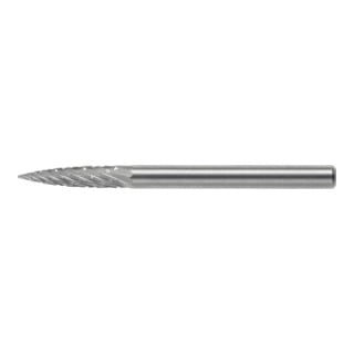HOLEX Kleinfrässtift Z7 mittel kreuzverzahnt Spitzbogenform
