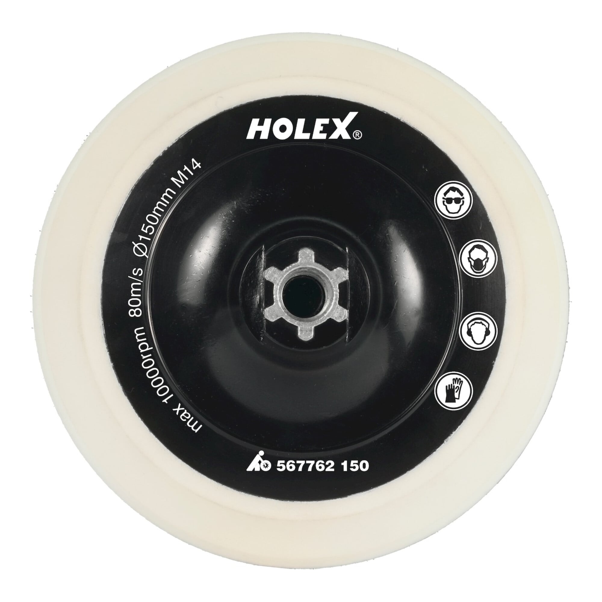 Holex Klett-Polierteller, M14 150 mm | für Poliermaschinen, 567762 150