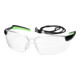 HOLEX Komfort-Schutzbrille CLEAR schwarz / grün-1