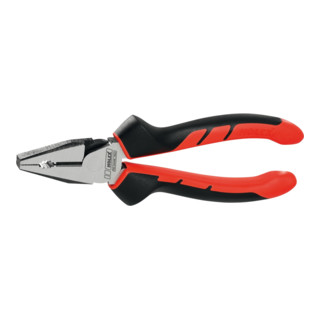 HOLEX kracht combinatietang blank, met 2K grepen lengte 180 mm
