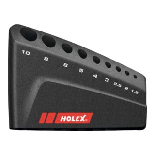 HOLEX Kunststof houder voor sleutels voor binnenzeskantbouten, Aantal opnames: 9