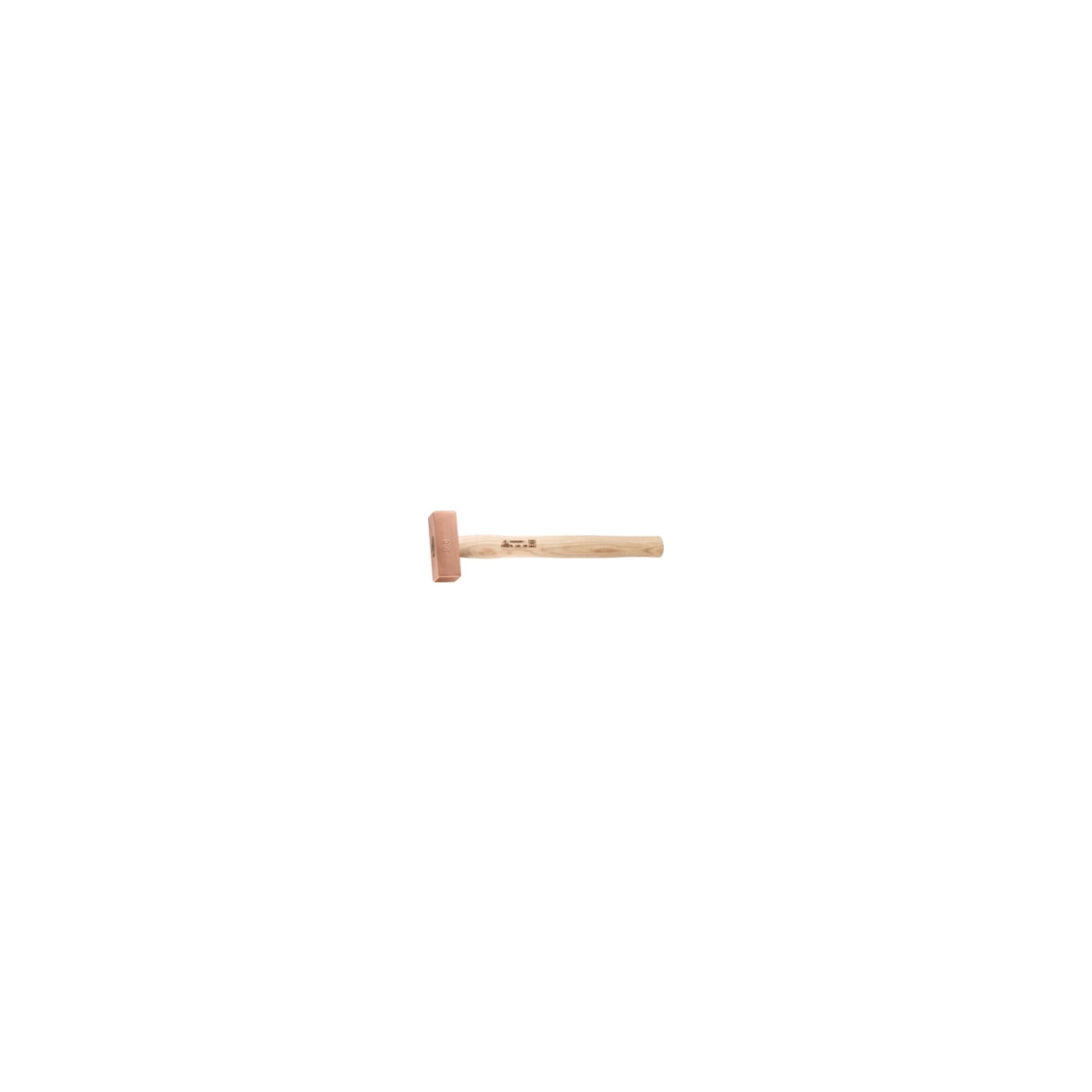 Holex Kupferhammer mit Hickorystiel, 250 g | mit auswechselbarem Schlagkopf, 751215 250