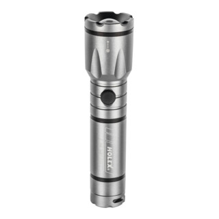 HOLEX Torcia LED con batterie, argento