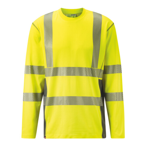 HOLEX Maglietta alta visibilità a maniche lunghe, giallo, Tg. Unisex: 2XL