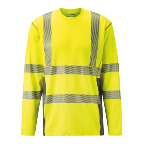 HOLEX Maglietta alta visibilità a maniche lunghe, giallo, Tg. Unisex: XS