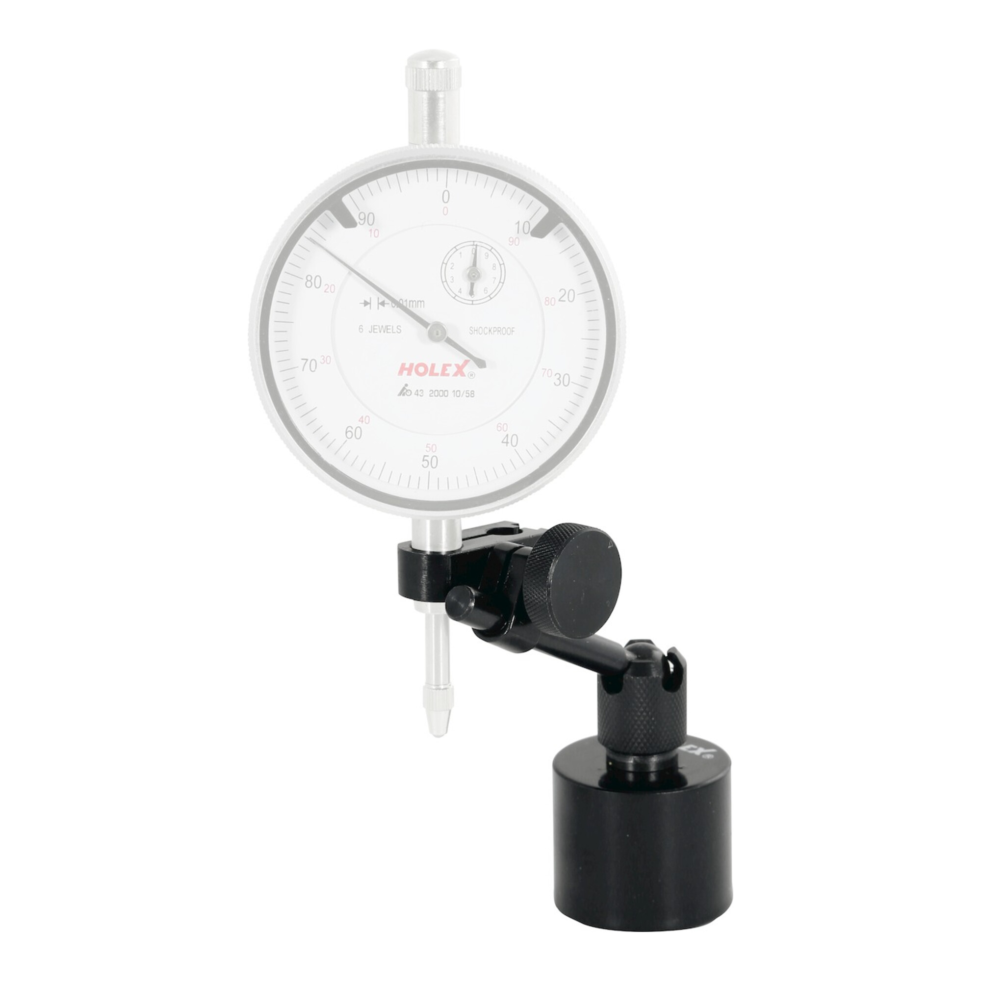HOLEX Magnethalter ohne Messuhr Magnetfußhöhe 25 mm