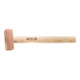 Holex Marteaux en cuivre avec manche en Hickory, Poids sans manche: 2000 g-1